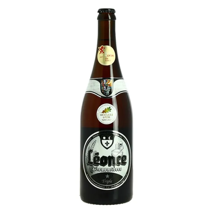 acheter LEONCE Bière Blonde Triple d'Armentières 75 cl.
