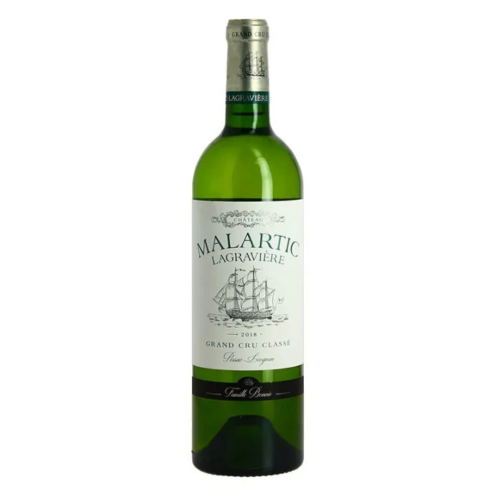 Château MALARTIC LAGRAVIERE Blanc 2018 Pessac Léognan Grand Cru Classé de Graves 75 cl