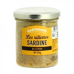 Rillettes de SARDINE au Citron par Gastromer 170 Gr