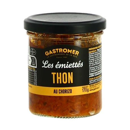 Les Emiettés de THON au Chorizo par Gastromer 170 gr