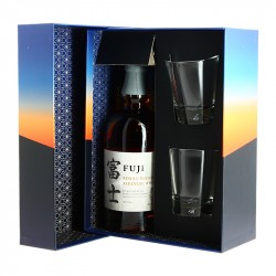 Coffret Fuji blended whisky Japonais 70 cl + 2 Verres