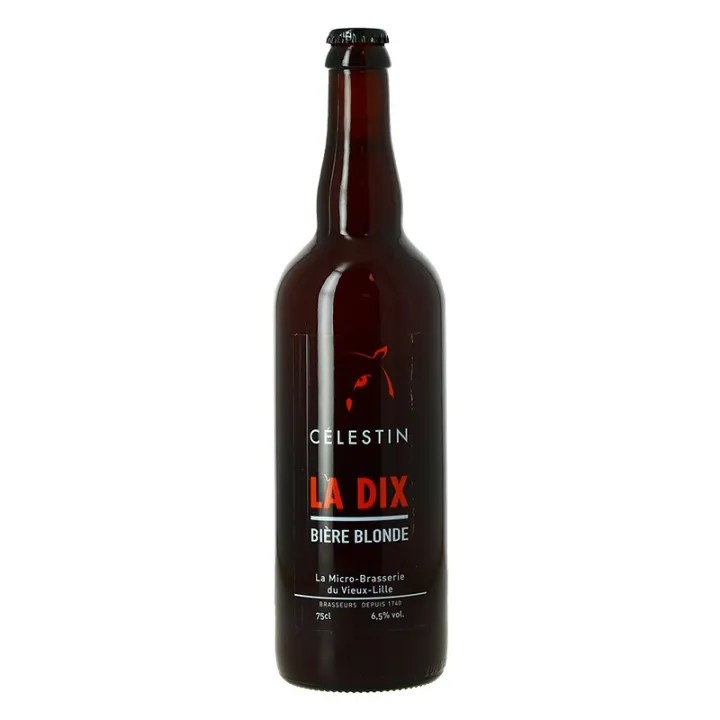 achat de La Dix Bière Blonde Biologique Brasserie Célestin du Vieux Lille