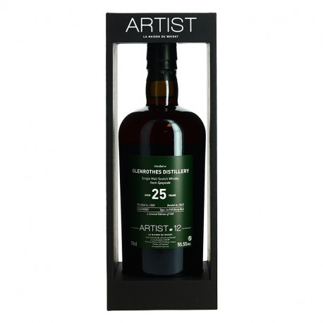 Whisky GLENROTHES 1995 OVER 25 Ans Collection  ARTIST 12 70 cl