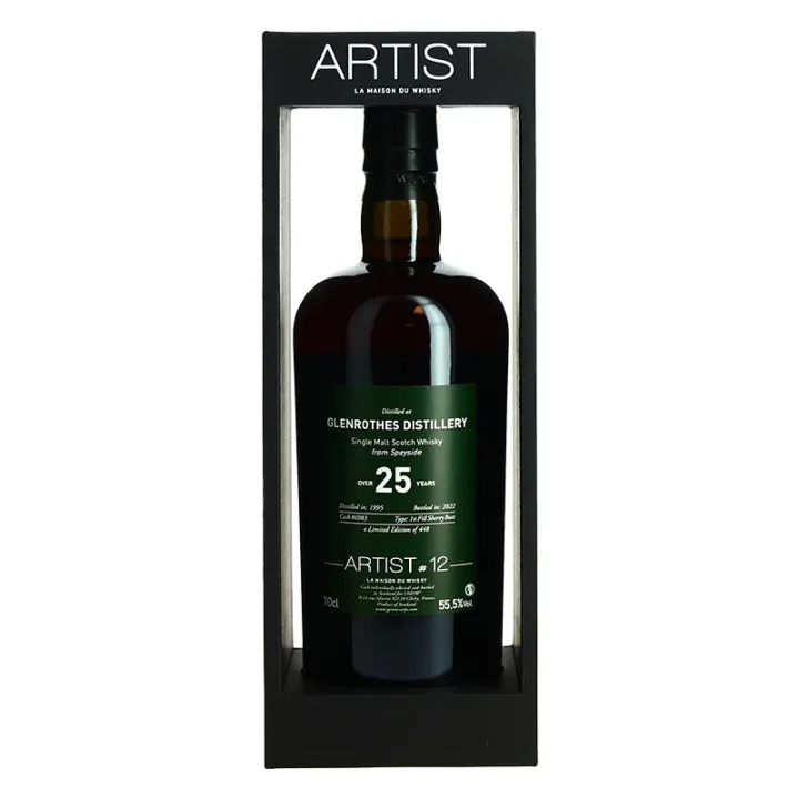 acheter Whisky GLENROTHES 1995 OVER 25 Ans Collection  ARTIST 12 70 cl