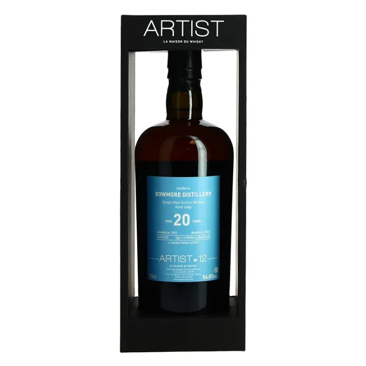 achat Whisky BOWMORE Vintage 2001 OVER 20 Ans Collection ARTIST 12
