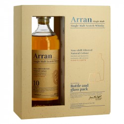 ARRAN Single Malt 10 ans en Coffret cadeau + 2 verres