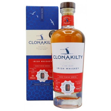 CLONAKILTY Irish Whiskey Finition en fût de PORTO 70 cl