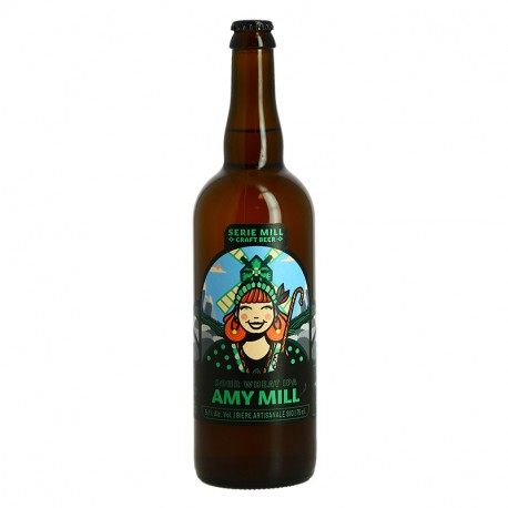 Bière BIO AMY MILL Sour White IPA Craft Beer de la Brasserie Moulin d'Ascq 75 cl