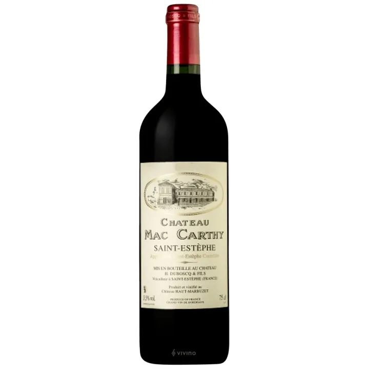 Acheter Mac Carthy 2023 75CL Saint Estèphe du Chateau Haut Marbuzet