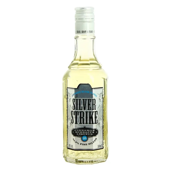 Silver Strike, la liqueur originale à 30 degrés contenant de véritables paillettes d'Argent
