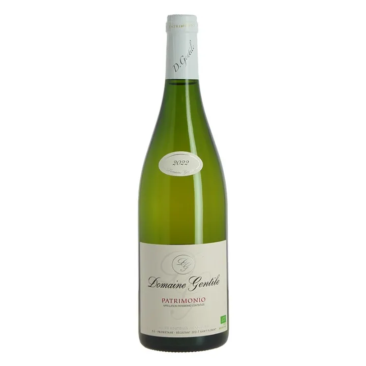 PATRIMONIO Blanc Bio Domaine GENTILE 2022 75 cl Vin Blanc de Corse
