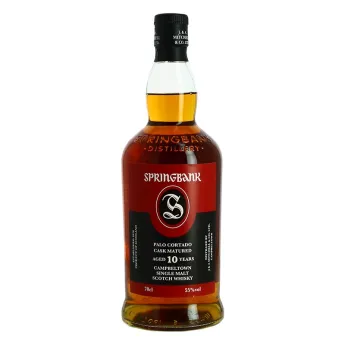achat de Whisky SPRINGBANK 10 ans fût de PALO CORTADO 70 cl