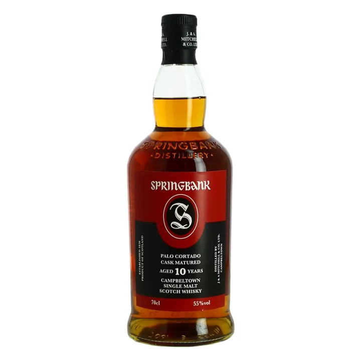 achat de Whisky SPRINGBANK 10 ans fût de PALO CORTADO 70 cl