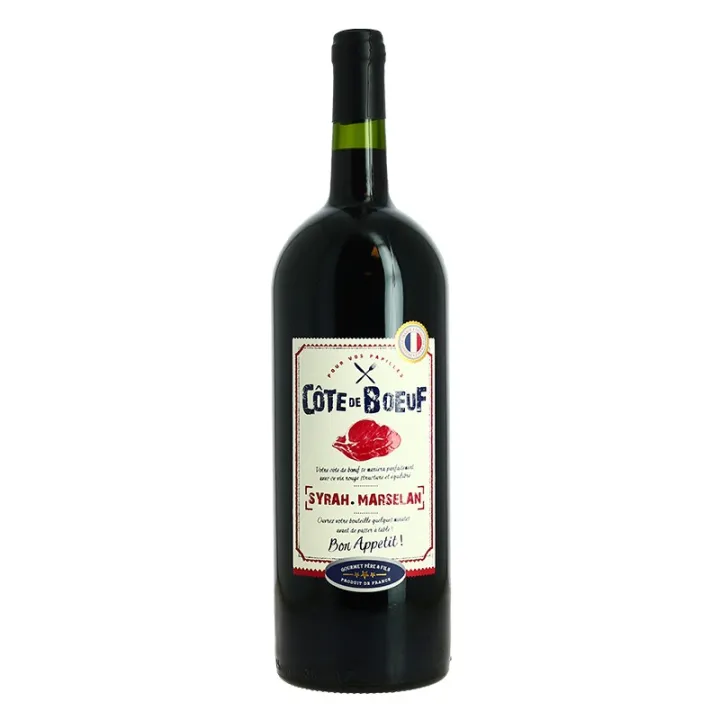 acheter MAGNUM de COTE de BOEUF Vin Rouge  IGP Syrah Marselan IGP Languedoc
