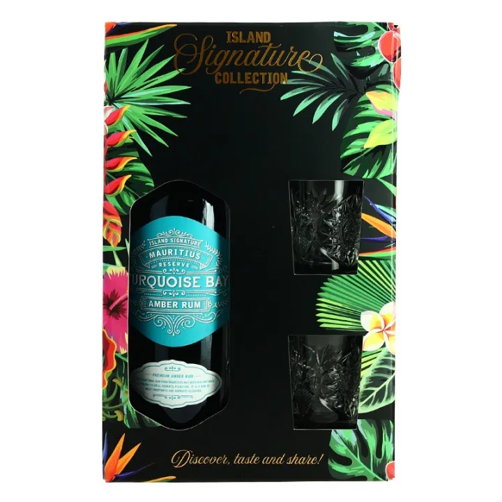 acheter Coffret cadeau Rhum Turquoise Bay Rhum Ambré de l'Île Maurice