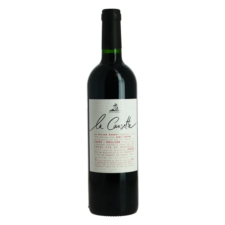 acheter La CAUSETTE Saint EMILION Sans SOUFRE  2020 Vignobles Bardet