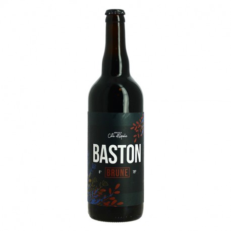 Bière Artisanale La BASTON Brune75 cl par la Brasserie du Goulot