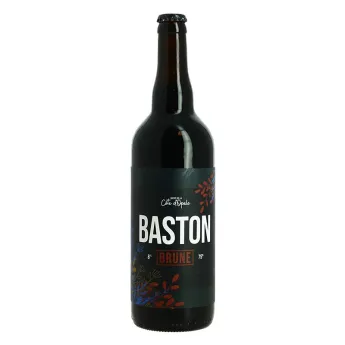 Bière Artisanale La BASTON Brune75 cl par la Brasserie du Goulot