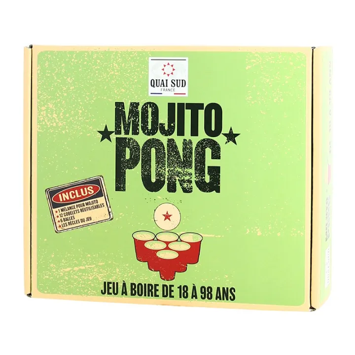 achat de Coffret  jeu MOJITO PONG par Quai Sud
