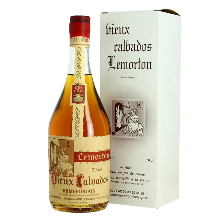 achatd e CALVADOS LEMORTON Hors d'Age 20 ans vieux Calvados du Domfontais 70 cl