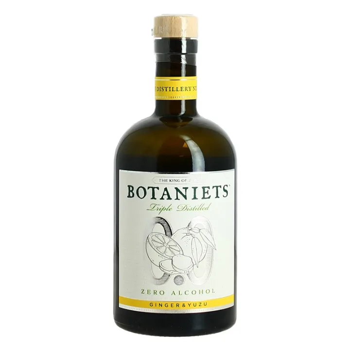achat BOTANIETS YUZU GINGER Triple Distilled  Gin Sans Alcool 50 cl