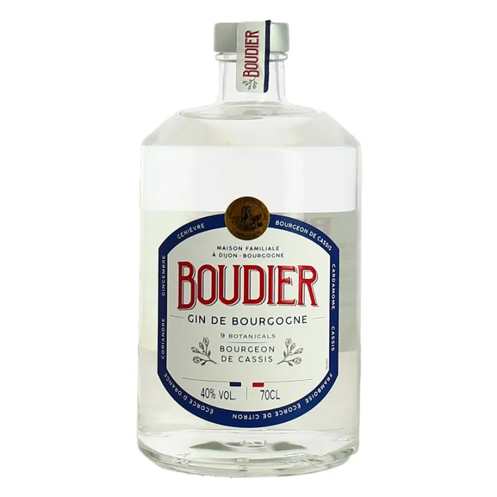 GIN de BOURGOGNE BOUDIER au BOURGEON de CASSIS 70 cl 40°