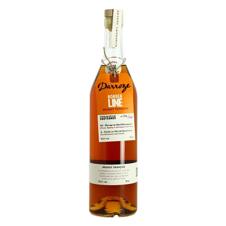 DARROZE BORDER LINE Brandy Français vieilli en fûts de Sauternes