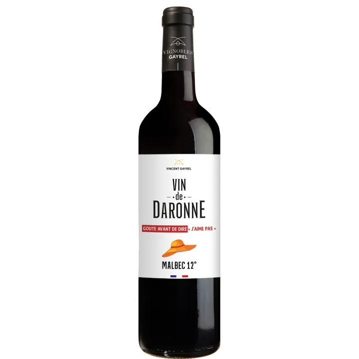 VIN de DARONNE Vin Rouge Malbec 75 cl par Vincent GAYREL