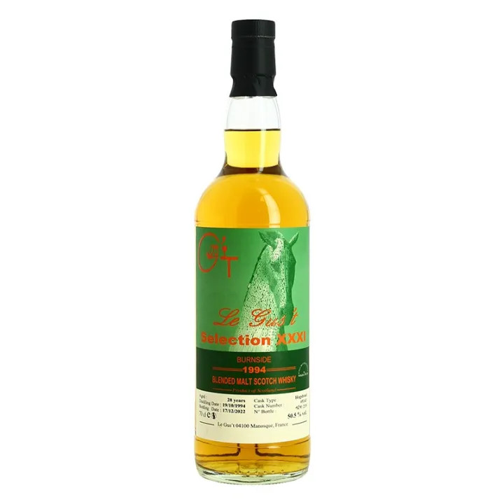 achat Whisky BURNSIDE 28 Ans 1994-2022 Selection XXXI par le GUS'T 50.5°