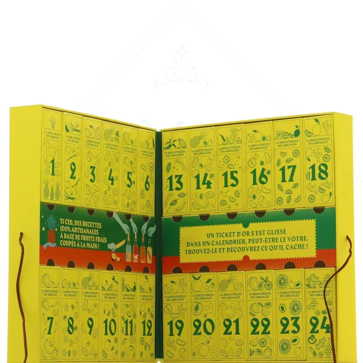 LA BIBLIOTHEQUE des Rhums ARRANGES par Ti CED 24 x 3 cl Calendrier de l'Avent