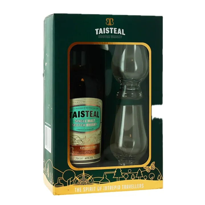 Acheter Taisteal Single Malt Whisky Ecossais Coffret + 2 verres 70cl 40°