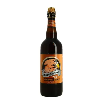 RINCE COCHON Bière Ambrée Triple 75 cl