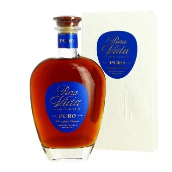 Rhum PURO collection PURA VIDA Etiquette BLEU Rhum du Costa Rica 70 cl 48°