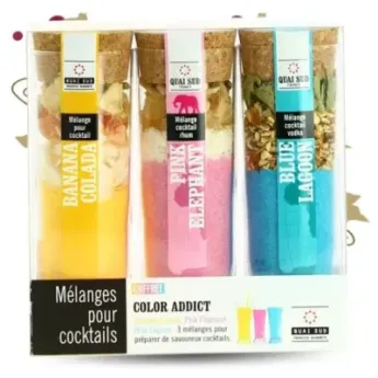 COFFRET COLOR ADDICT 3 Cocktails QUAI SUD