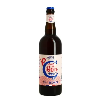 Bière Blonde Tout est Bon dans le Cochon Brasserie Abbaye de CLAIRMARAIS 75 cl