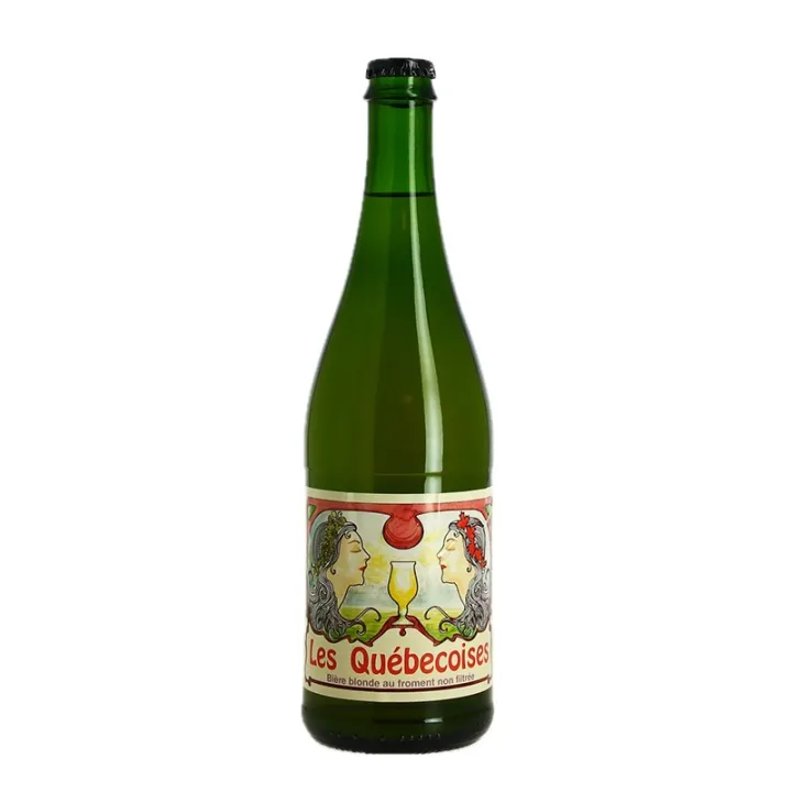 Bière Blonde Artisanale Les QUEBECOISES 75cl 5.5° par la Brasserie Thiriez