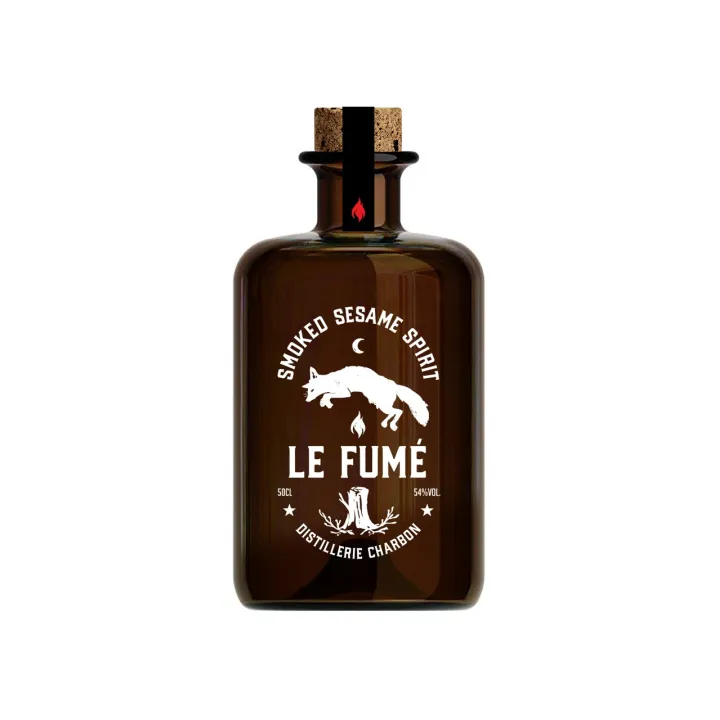 Le Fumé Boisson Spiritueuse BIO au SESAME 54° 50 cl  par la Distillerie Le Charbon