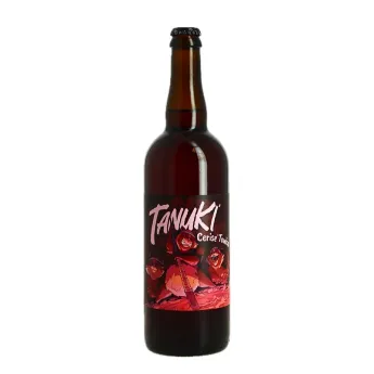 Bière Sour Rouge TANUKI 75 cl Brasserie Chromatique Cerise et Tonka