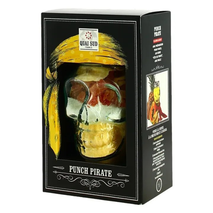 mélange pour punch pirate mason jar "tête de mort" quai sud