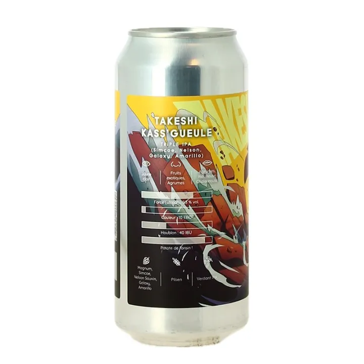 bière TAKESHI KASS GUEULE 44 cl Triple IPA par la Brasserie Chromatique
