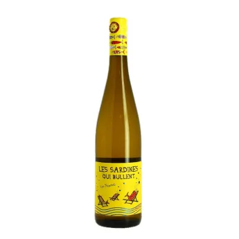 Les SARDINES qui Bullent 75 cl vin blanc légèrement pétillant par le Domaine Lafage