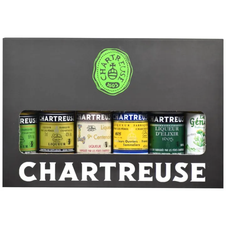 achat de CHARTREUSE coffret de 6 Miniatures de 3 cl