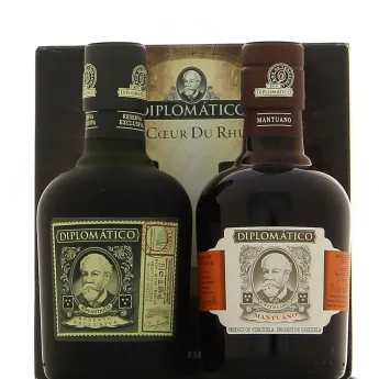 Rhum DIPLOMATICO  Mantuano et Rerserva Exclusiva en Coffret de 2 x 35 cl