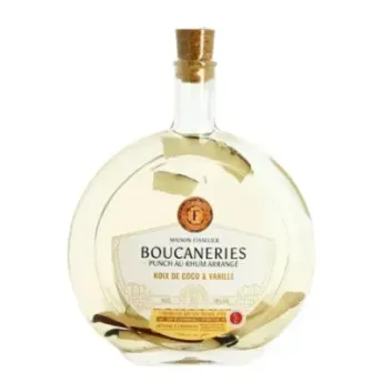 Punch Noix de Coco Ananas  au rhum arrangé  les Boucaneries Fisselier 50cl