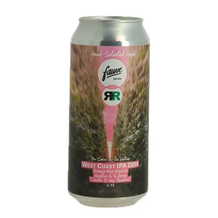 Bière Au Coeur de la Vallée de la Brasserie FAUVE  West Coast IPADDH 44 cl