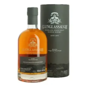 GLENGLASSAUGHG Peated Highlands Single Malt Virgin Oak Wood Finish 70 cl