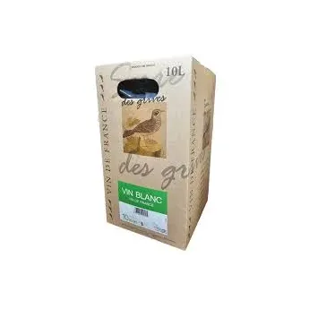 BIB SERRE des GRIVES BLANC par les VIGNERONS ARDECHOIS 10 LITRES
