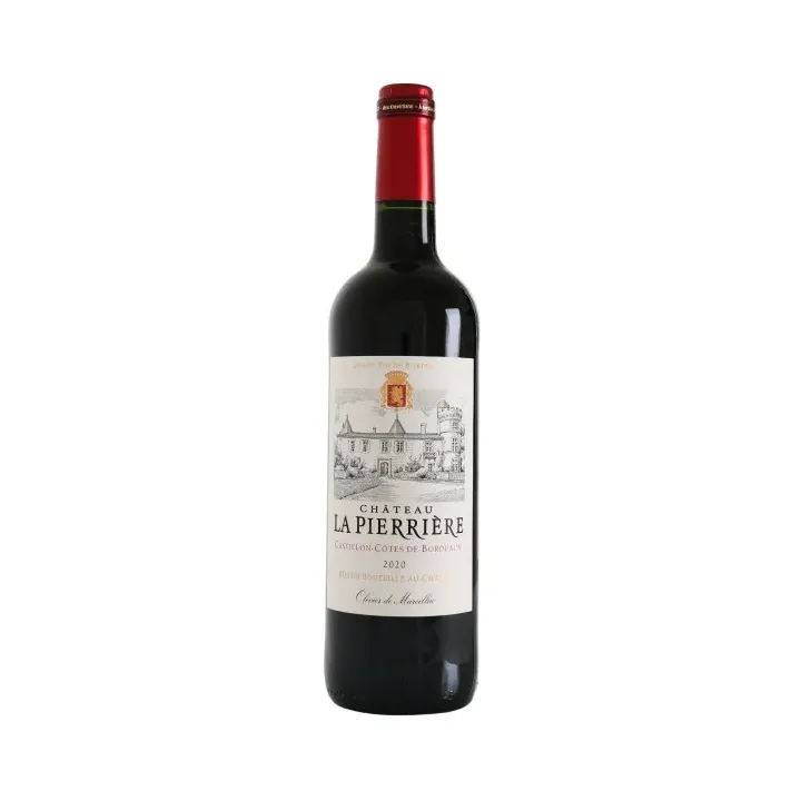 Acheter Vin Rouge Château La Pierrière 2020 Castillon Côte de Bordeaux