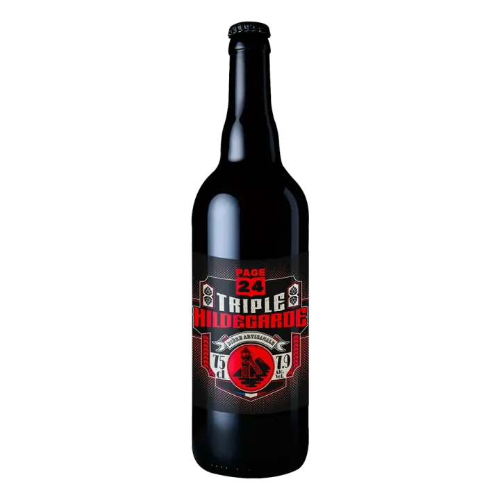 PAGE 24 Triple  Hildegarde Bière de Garde Bière Blonde Artisanale 75 cl