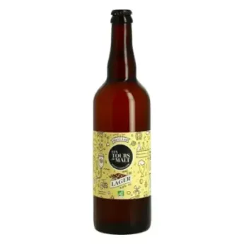 Bière Lager Bio Brasserie Les TOURS du MALT 75 cl